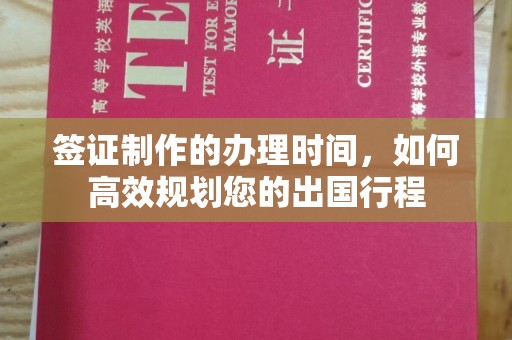 芮城签证制作的办理时间，如何高效规划您的出国行程